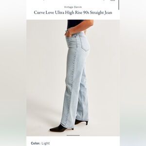 Abercrombie and finch 90’s high rise jeans